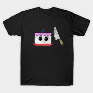 Nervous Cake - Ill cut you! T-Shirt